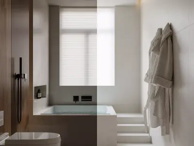 modern bathroom interior scenes 20 3D model