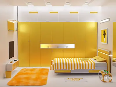 INTERIOR DESIGN  Low-poly 3D model