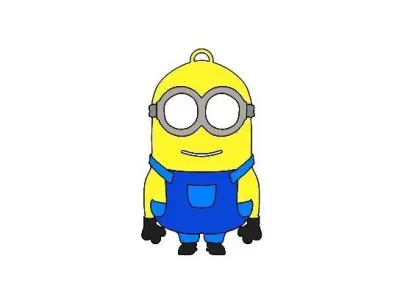 Minion Key Tag 3D print model