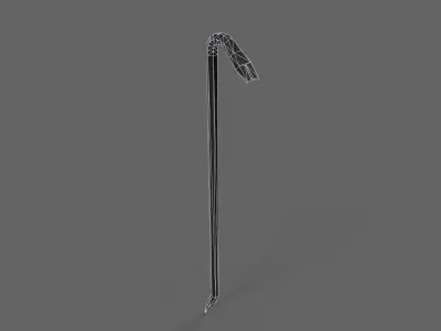 PBR Crowbar V2Black Low-poly 3D model