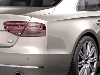 Audi A8 LED 2011 3D model