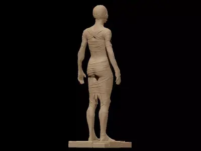 Halloween Horror Mummy Undead Zombie Statue 3D print model