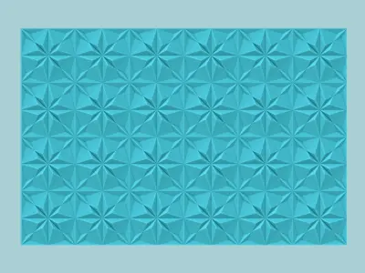 Wall Panel A03 Stars Alternating - Interior Design Decoration 3D print model