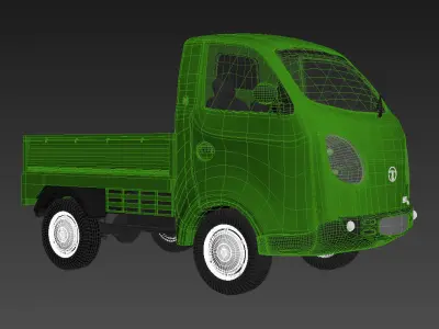 Tata Ace  Low-poly 3D model