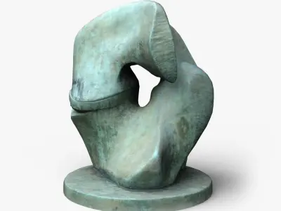 Modern Sculpture Low-poly 3D model