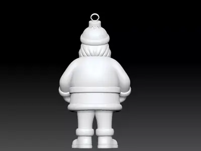 santa ornament 3D print model