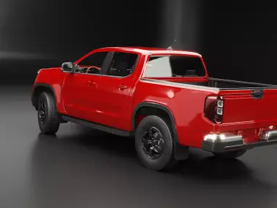 Generic Modern Pickup Truck 3D model