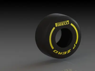 F1 PIRELLI P ZERO TIRE  3D model