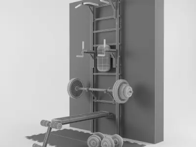 Gym Room 3D model