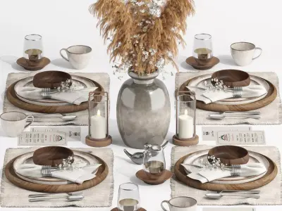 tableware set14 3D model