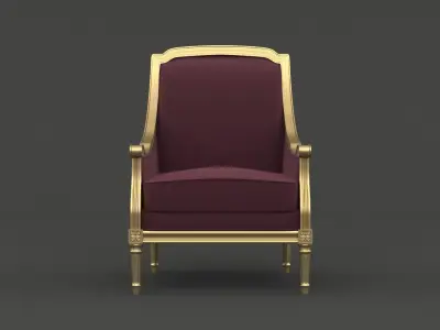 Classic Armchair 3D model purchase