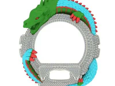 Dragon G-Shock  case 3D print model 3D print model 3D print model