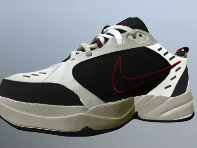 NIKE AIR MONARCH 4 SHOES PBR Low-poly 3D model