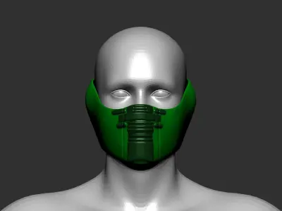 helmet high poly sculpt 3d printable ver 7 3D model 3D model 22