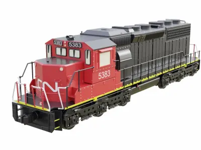 Model Train Collection cnl car 3D model