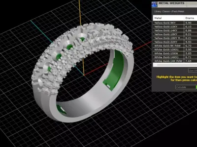 ring woman  3D print model get