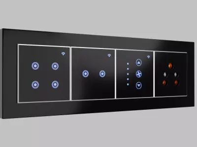 Eight Module Plate Design 3D print model