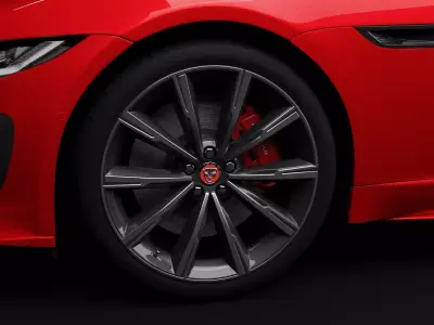 Jaguar F-Type 3D model by RenderRides
