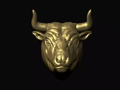Bull Head 3D Print 3D print model