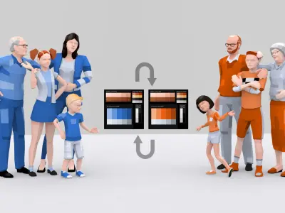 Low Poly Family Characters with Easy Texture Customization Low-poly 3D model