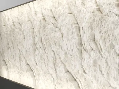 Clif White Wall Texture 3D model