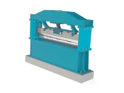 Hydraulic shearing machine 3D print model