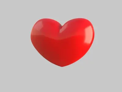 Heart icon v 23 3D model