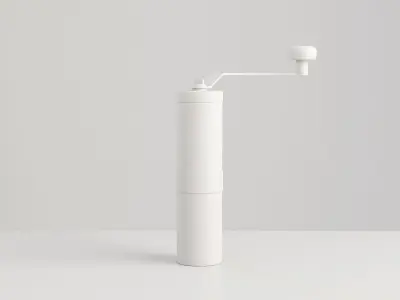 Coffee Grinder Brushed Metal 3D model