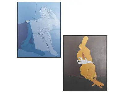 South Asia Abstract Paintings 3D model