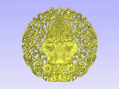 Gunungan Wayang Ornaments Texture