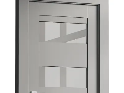 Modern interior door 16 3D model