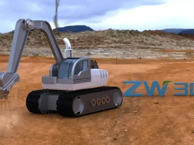 excavator Free 3D model