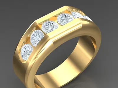 Luxury Men Rings Designs 4MR038 3D print model