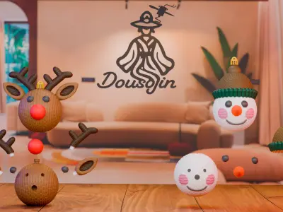 Knitted Christmas Ornaments Pack  5 Models  Free 3D print model