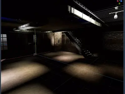 Renovated Industrial Loft Kit 50 Pieces 3D model