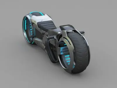 sci-fi tron bike 3D model