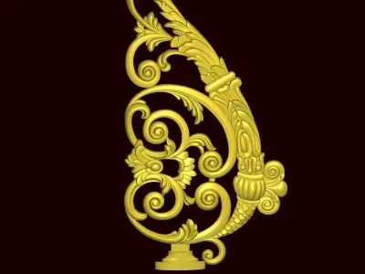 Classic decor ornament 195 3D model