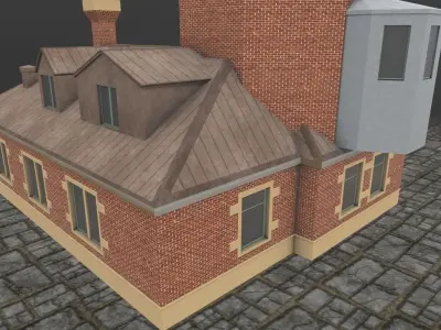 Light House Helsingborg Low-poly 3D model