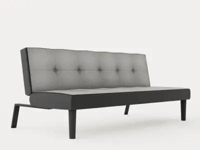 Aurora Sofa Bed Low-poly 3D model
