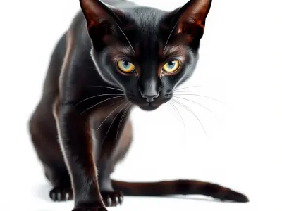 Realistic Black Cat Model Pack for Animation and Games Low-poly 3D model