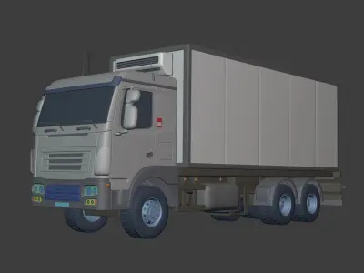Generic Refrigerator - Small Container - Box Truck 3D model