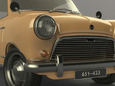 Vintage Car 3D Model 3D model