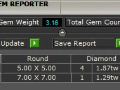 Classic 5 Diamond Engagement Ring Model sr0011 3D print model