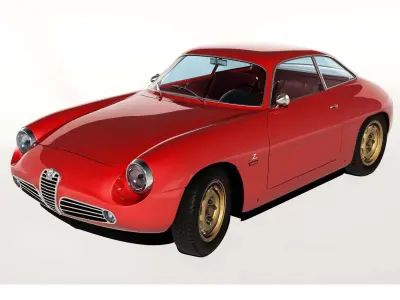 1960 Alfa Romeo Giulietta SZ 3D model