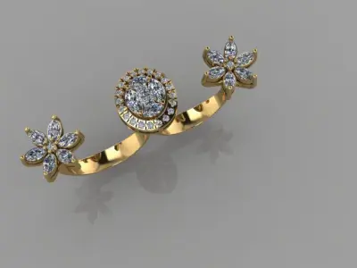 FASION  RING 3D model 8