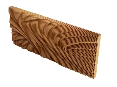 Parametric Wooden Wall Decor - 03 -CNC files for cutting  3D model