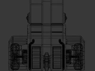 Car Machine Low-poly 3D model
