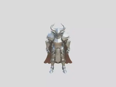 Fantasy Knight Character Low-poly 3D model