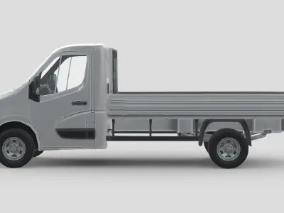 Renault Master Tipper 2018 Low-poly 3D model