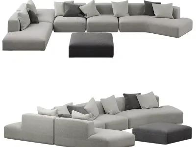 sofa frigerio cooper 3D model
